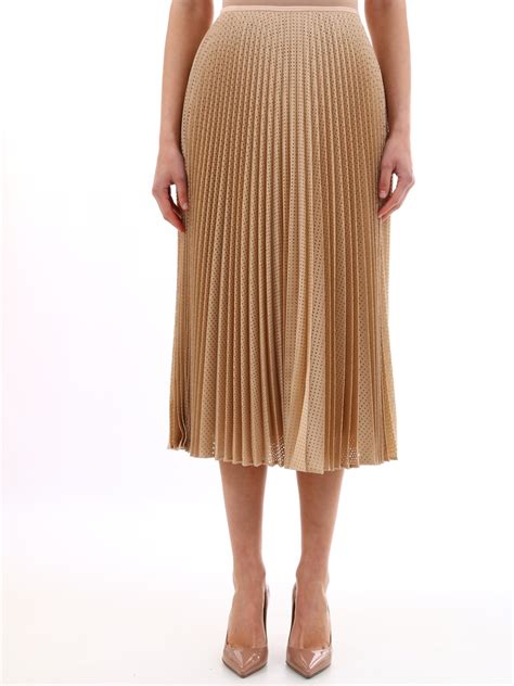 fendi mini skirt|fendi pleated midi skirt.